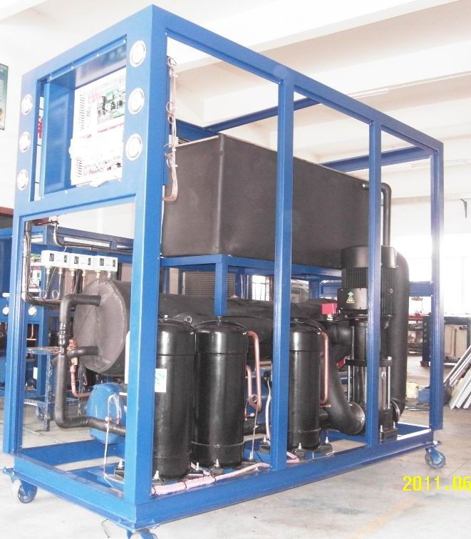 100 Kw 30 Hp Impianto di raffreddamento ad acqua industriale Scroll Chiller dell'acqua